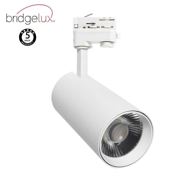 Foco carril trifásico 30W blanco CCT 5 años de garantía Ledbex