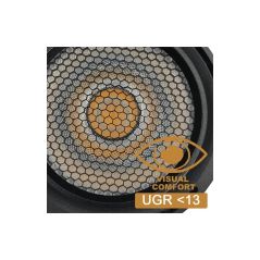 Foco LED 40W-28W Monofásico - ROMA Negro - Driver GXtronic - Óptica Regulable 24º-60º - UGR13 - CCT