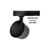 Foco LED 40W-28W Monofásico - ROMA Negro - Driver GXtronic - Óptica Regulable 24º-60º - UGR13 - CCT