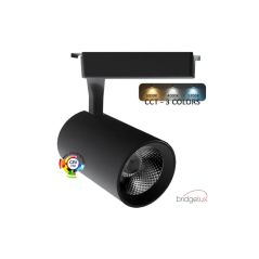 Foco LED 30W PARMA Negro Carril Monofásico - CCT - CRI+92 - 48º