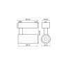 Foco LED 30W PARMA Negro Carril Monofásico - CCT - CRI+92 - 48º
