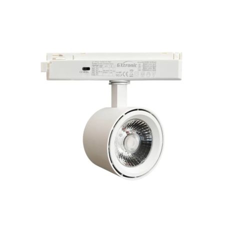 Foco LED 40W - 28W ODENSE Blanco Carril Monofásico - CCT - CRI+92 - UGR13 - 24º