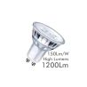 Foco Carril LED 8W Trifásico - NEGRO - Dimable Triac - 24º - HIGH LUMEN 150Lm/W - CRI+98
