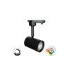 Foco Carril LED 8W Monofásico - NEGRO - Dimable Triac - 24º - HIGH LUMEN 150Lm/W - CRI+98