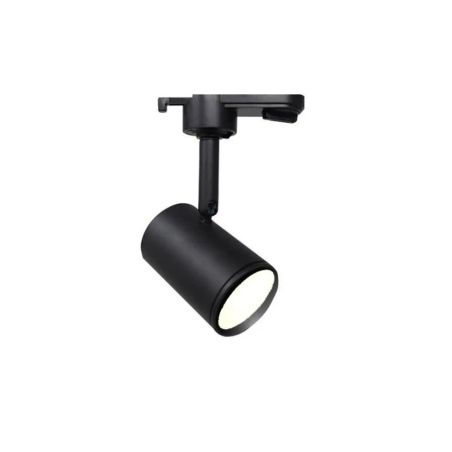 Foco carril LED 8W Monofásico - NEGRO - 24º - HIGH LUMEN 165Lm/W