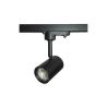 Foco carril LED 8W Monofásico - NEGRO - 24º - HIGH LUMEN 165Lm/W