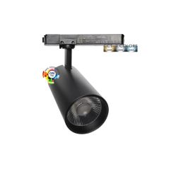 Foco LED 40W - 34W NEW MAYA Negro Carril Monofásico - CCT - CRI+92 - UGR13 - 120Lm/W
