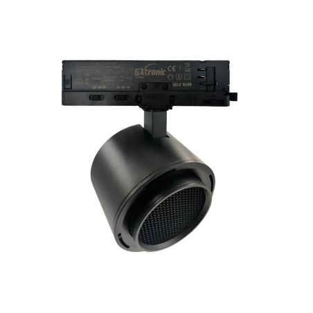 Foco LED 40W-30W Trifásico - ROMA Negro - Driver GXtronic - Óptica Regulable 24º-60º - UGR13 - CCT