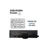 Foco LED 40W-30W Trifásico - ROMA Negro - Driver GXtronic - Óptica Regulable 24º-60º - UGR13 - CCT