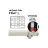 Foco LED 40W-34W Monofásico - ROMA Blanco - Driver GXtronic - Óptica Regulable 24º-60º - UGR13 - CCT Color Seleccionable
