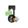 Foco LED 10W FENIX Negro Carril Trifásico CRI+93