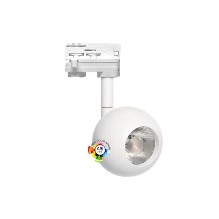 Foco LED 10W FENIX Blanco Carril Trifásico CRI+93