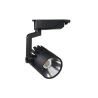 Foco carril monofásico negro 30W y 3000 lúmenes