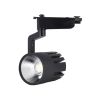 Foco carril monofásico negro 30W y 3000 lúmenes