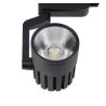 Foco carril monofásico negro 30W y 3000 lúmenes