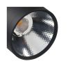 Foco carril monofásico negro 30W y 3000 lúmenes