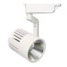 Foco carril monofásico 30W aluminio+PC blanco alto rendimiento