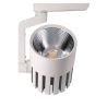 Foco carril monofásico 30W aluminio+PC blanco alto rendimiento
