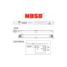Fuente de alimentación LED MOSO 24VDC 100W voltaje constante Serie MUS | No Flicker