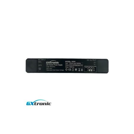 Fuente de Alimentación Slim GXtronic 150W | Salida Dual Seleccionable 12V/24VDC | IP42 | 6,3A