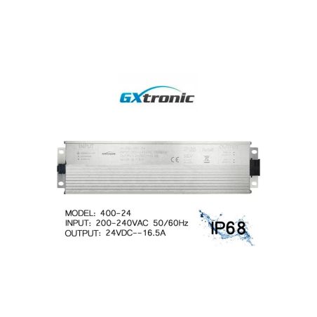 Fuente de Alimentación Estanca 24V 400W IP68 | GXtronic | 2 Salidas