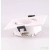Aro cuadrado basculante blanco 93mm