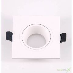 Aro cuadrado basculante blanco 93mm
