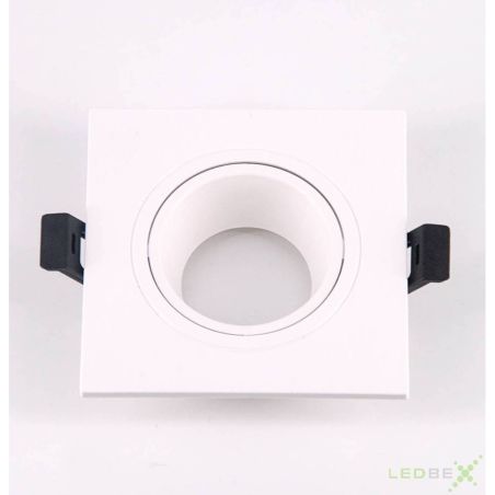 Aro cuadrado basculante blanco 93mm