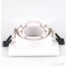 Aro cuadrado basculante blanco 93mm