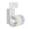 Foco de carril trifásico blanco 30W de alto rendimiento
