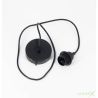 Colgador de techo negro con casquillo E27