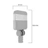Farola LED 30W para altura de 3 - 4 metros exterior IP67