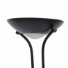 Lámpara pie de foco tipo cono, color negro con 18+5W y 1800 + 500 lúmenes y 4000k