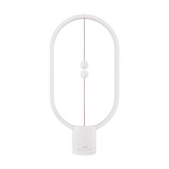 Lámpara led de mesa blanca y adornos con 6W y 600 lúmenes de 3500k
