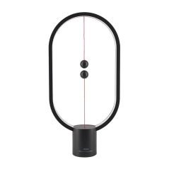 Lámpara led de mesa negra y adornos con 6W y 600 lúmenes de 3500k