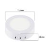 Downlight LED plafón redondo 6W Ø11cm para monta en superficie