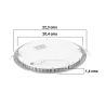 Placa LED redondo 18W niquel de empotrar