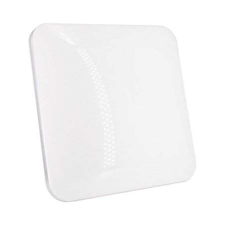 Plafon cuadrado lateral plateado