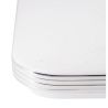 Plafon cuadrado lateral plateado