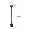 Aplique flexible con foco de 5W y 500 lúmenes con 4000k