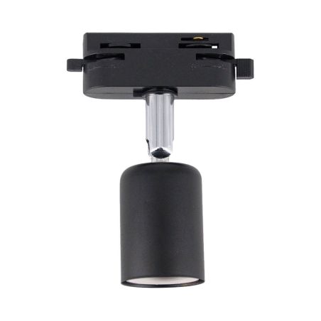 Portalampara E27 negro para carril monofásico