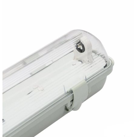 Pantalla estanca para un tubo LED 120cm de conexción 2 lateral