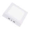 Downlight LED plafón cuadrado 12W 16cm superficie
