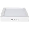 Downlight LED plafón cuadrado 12W 16cm superficie
