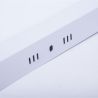 Downlight LED plafón cuadrado 12W 16cm superficie