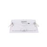 Placa panel LED cuadrado 12W int.15.2cm/ext.17cm superslim