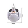 Bombilla solar forma plegable con mando