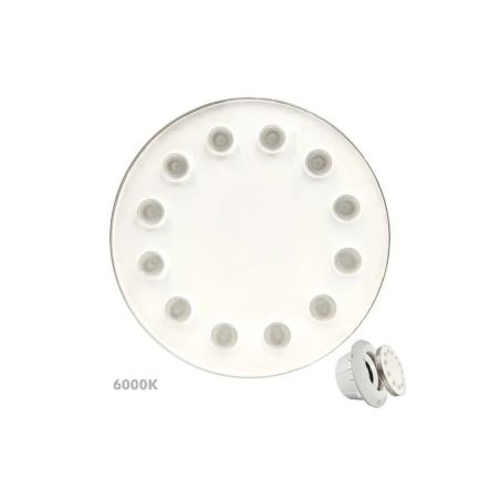 Bombilla LED Blanco 6000K Sumergible 36W PAR56 - DC12V - IP68 - Acero 316 - IK10 - Piscina
