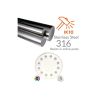 Bombilla LED Blanco 6000K Sumergible 36W PAR56 - DC12V - IP68 - Acero 316 - IK10 - Piscina