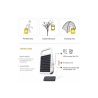 Foco Proyector Solar Portátil Led - 4W - Power Bank + USB Recargable